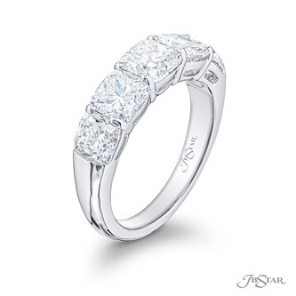 JB Star Platinum 3.40cttw 5 Stone Diamond Band -Ring Size 6.5 JB Star Platinum 3.40cttw 5 Stone Diamond Band -Ring Size 6.5