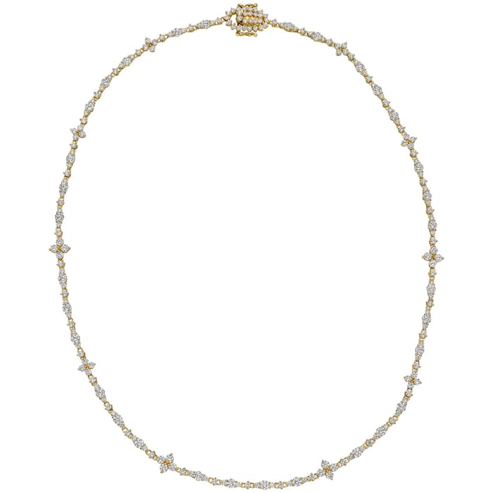 Betteridge 18k Yellow Gold 8.80cttw Diamond Line Necklace