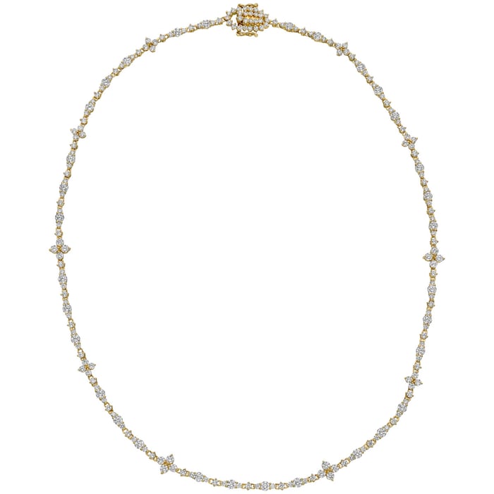 Betteridge 18k Yellow Gold 8.80cttw Diamond Line Necklace