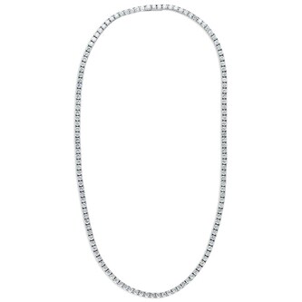 Betteridge 18k White Gold 16.00cttw Diamond Line Necklace