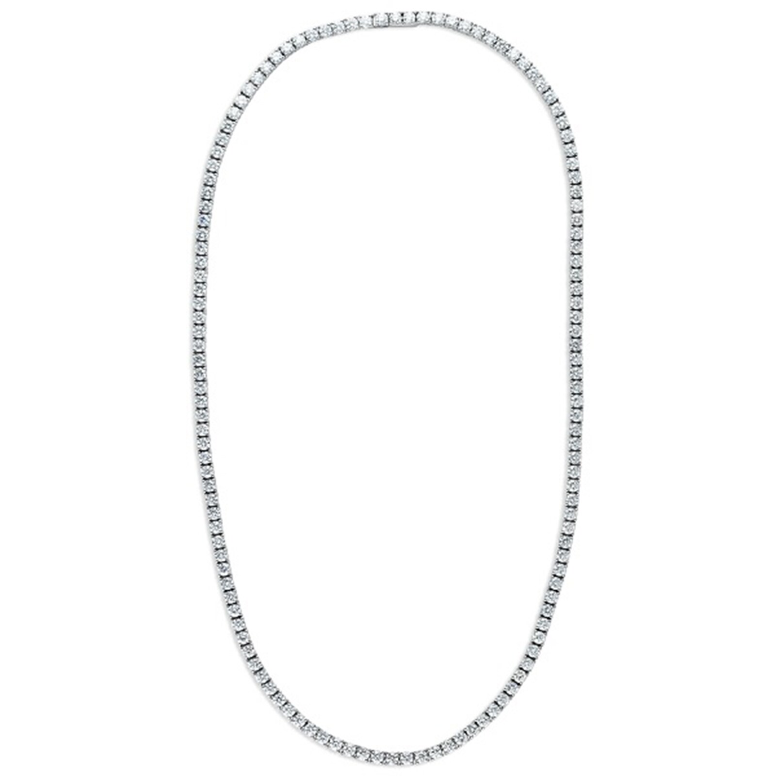 Betteridge 18k White Gold 16.00cttw Diamond Line Necklace