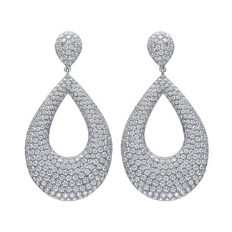 Betteridge 18k White Gold 8.26cttw Brilliant Cut Diamond Pear Shape Drop Earrings Betteridge 18k White Gold 8.26cttw Brilliant Cut Diamond Pear Shape Drop Earrings