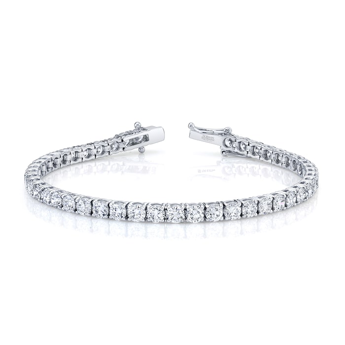 Betteridge 18k White Gold 8.20cttw Brilliant Cut Diamond Line Bracelet