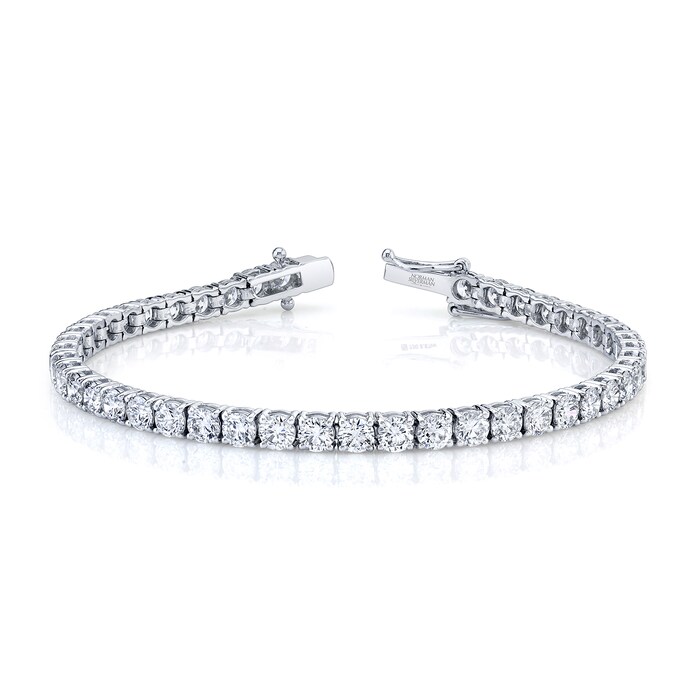 Betteridge 18k White Gold 8.20cttw Brilliant Cut Diamond Line Bracelet