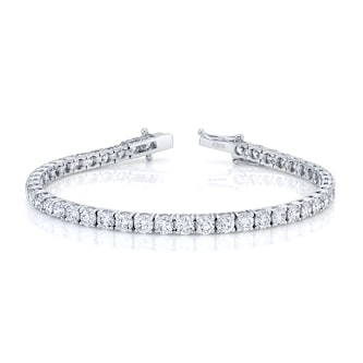 Betteridge 18k White Gold 8.20cttw Brilliant Cut Diamond Line Bracelet Betteridge 18k White Gold 8.20cttw Brilliant Cut Diamond Line Bracelet
