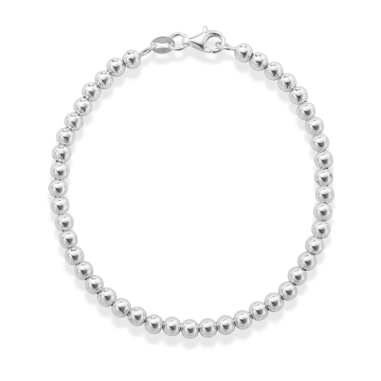 Mappin & Webb Sonnet Silver 4mm Bead Bracelet