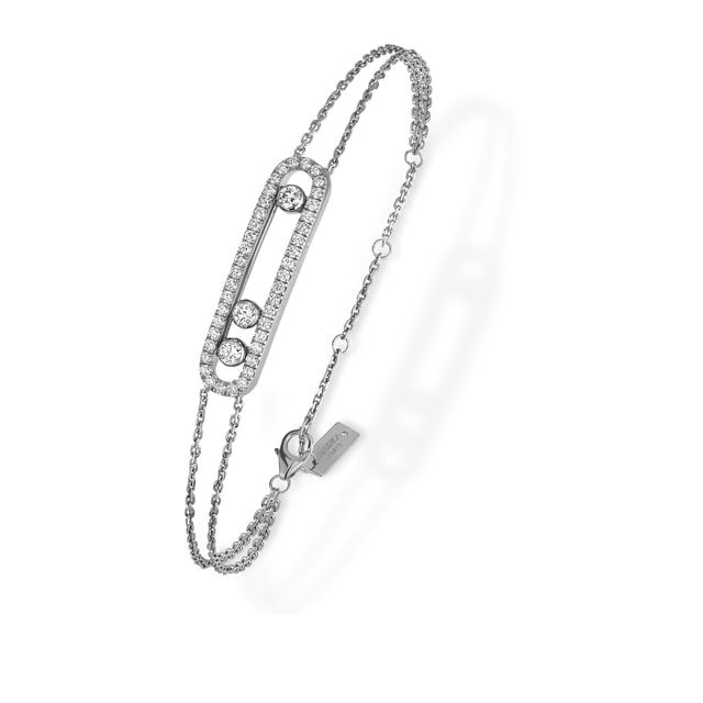 Messika Move Classique Uno Double Pav&eacute; 0.65cttw Diamond Bracelet