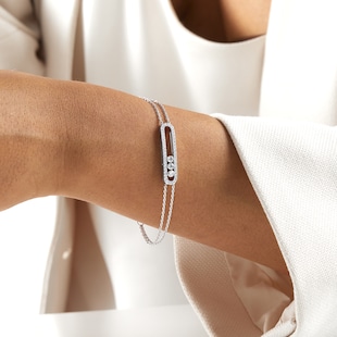 Messika Move Classique Uno Double Pav&eacute; 0.65cttw Diamond Bracelet