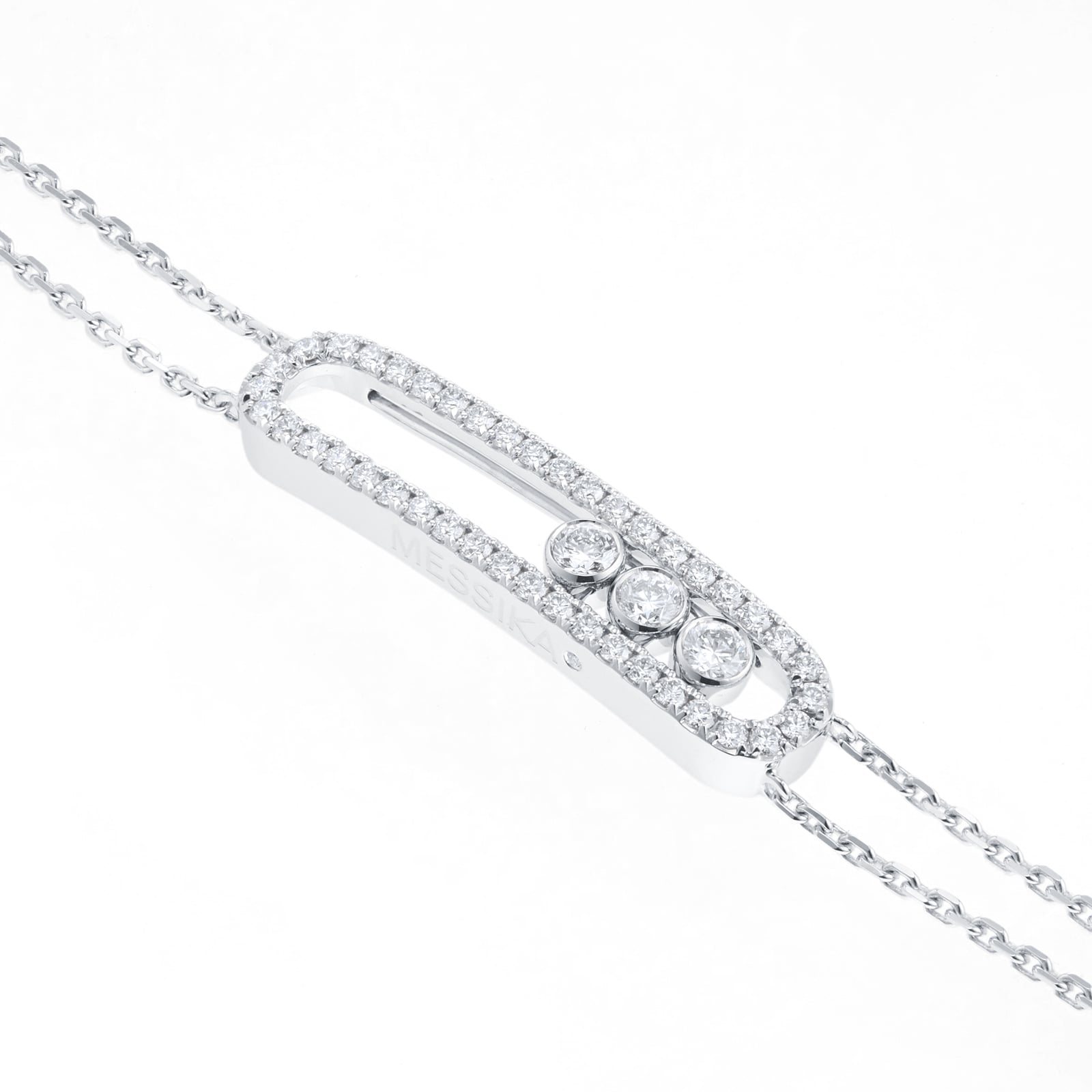 Messika Move Classique Uno Double Pavé 0.65cttw Diamond Bracelet Messika Move Classique Uno Double Pavé 0.65cttw Diamond Bracelet