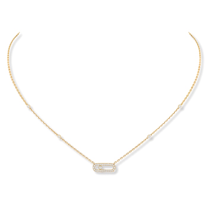 Messika 18ct Yellow Gold Move Uno 0.20ct Diamond Necklace