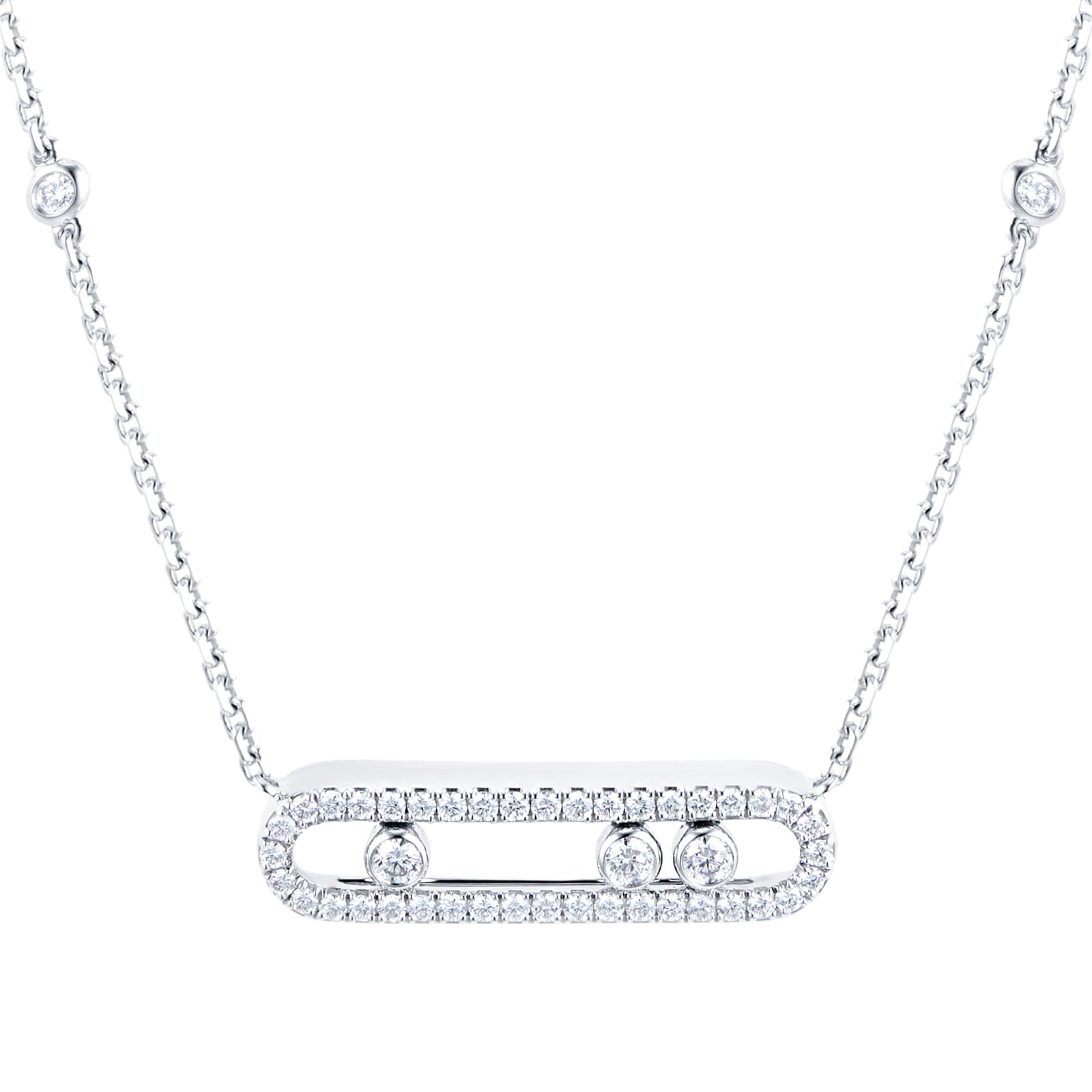 Messika Move Classique 0.33cttw Diamond Pav&eacute; Necklace