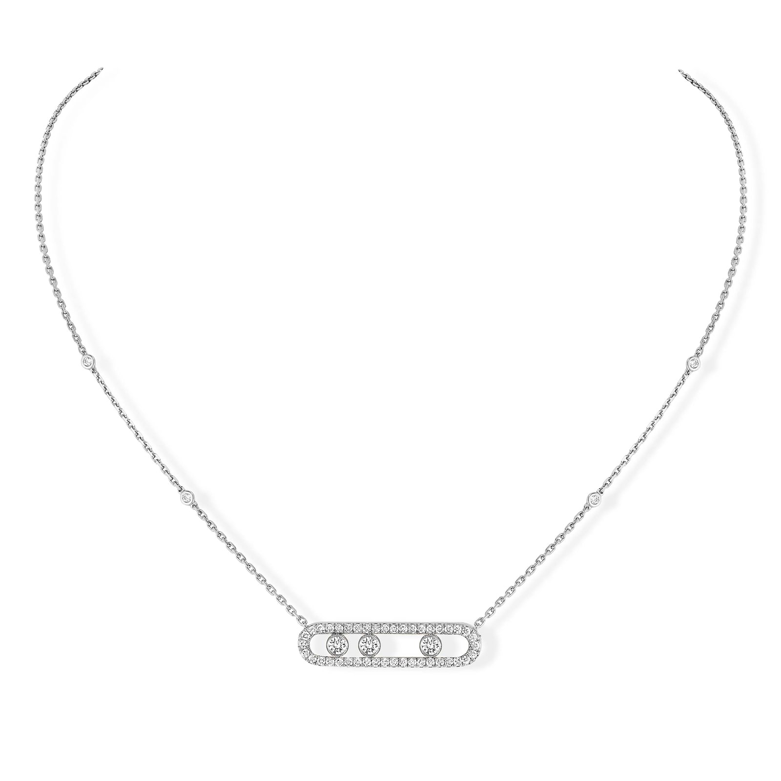 Move Classique 0.70cttw Diamond Pavé Necklace