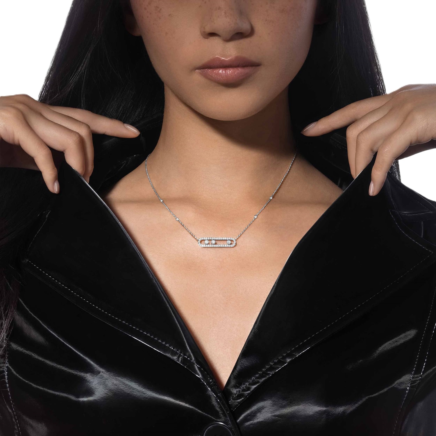 Messika Move Classique 0.70cttw Diamond Pavé Necklace