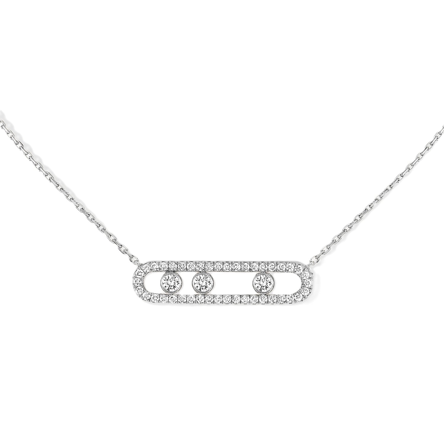 Messika Move Classique 0.70cttw Diamond Pavé Necklace