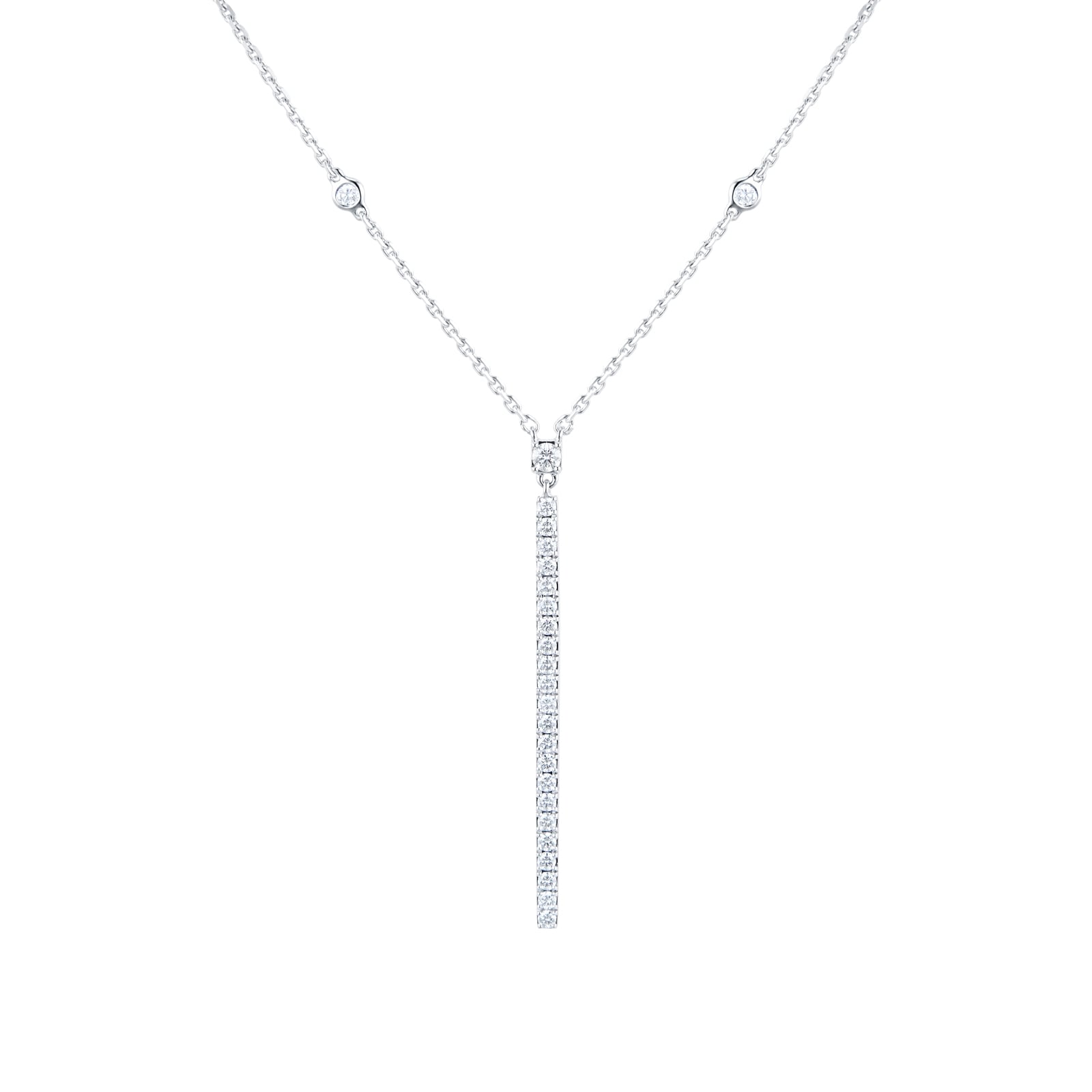 Messika Gatsby Vertical Bar 0.38cttw Diamond Necklace