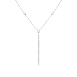 37710073 - Gatsby Vertical Bar 0.38cttw Diamond Necklace