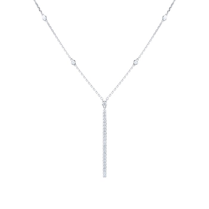 Messika Gatsby Vertical Bar 0.38cttw Diamond Necklace