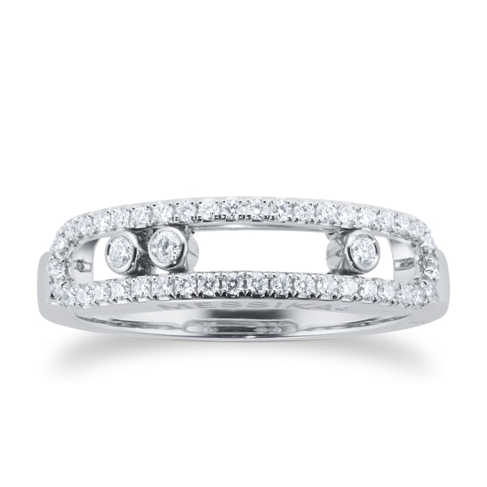 Messika Move Classique Pave Set Diamond Ring In 18ct White Gold