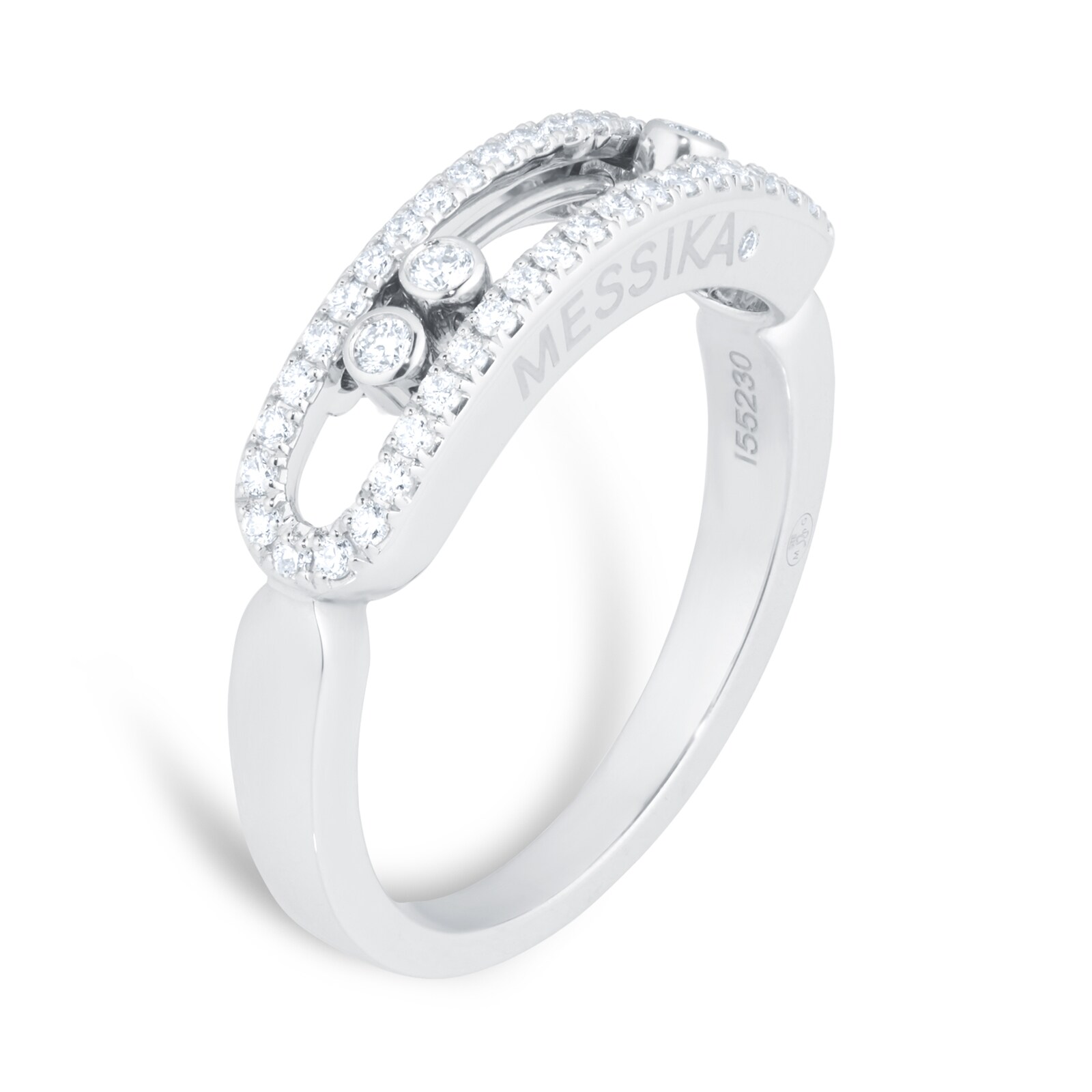 Messika Move Classique Pave Set Diamond Ring In 18ct White Gold