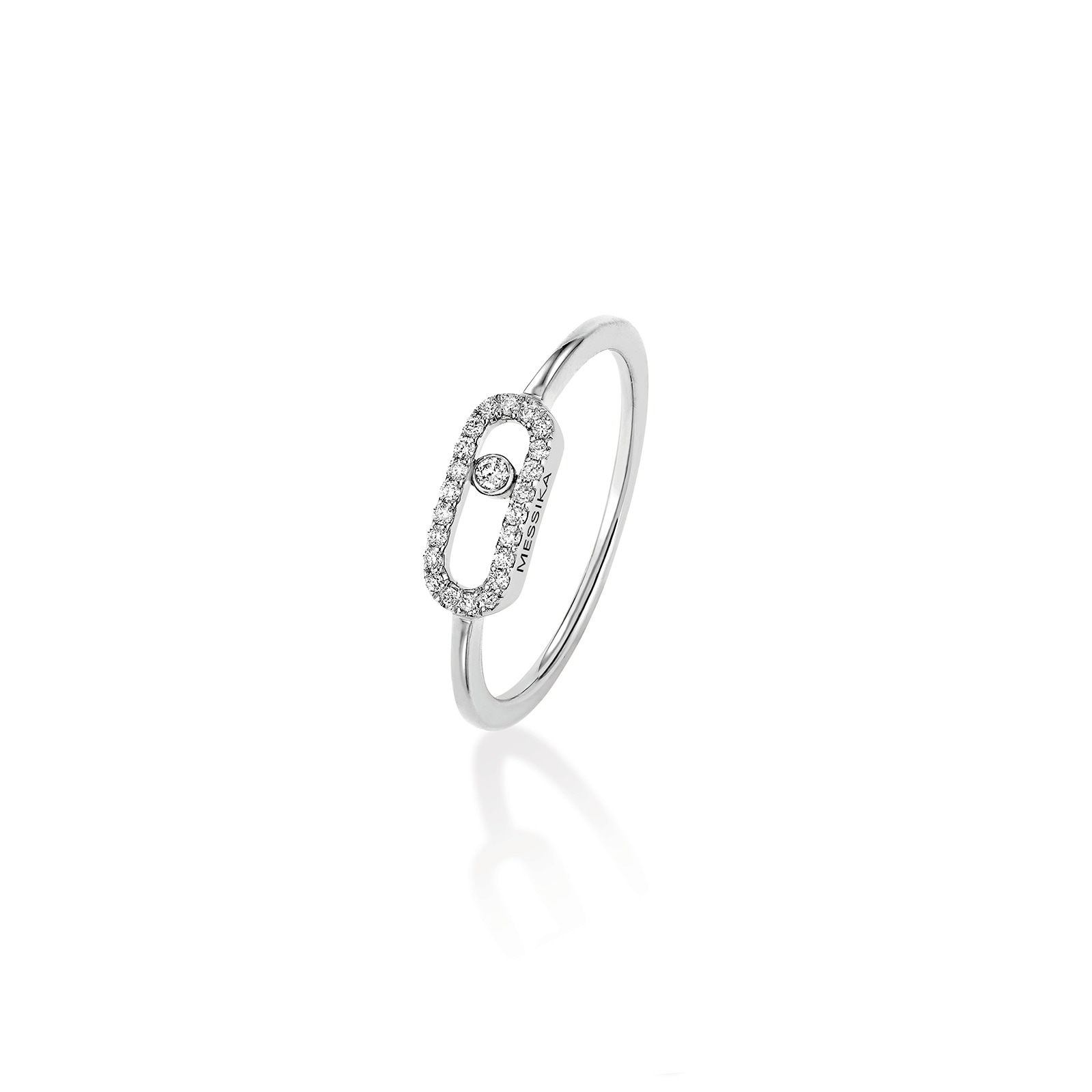 Messika 18ct White Gold Move Uno 0.09ct Diamond Ring Messika 18ct White Gold Move Uno 0.09ct Diamond Ring