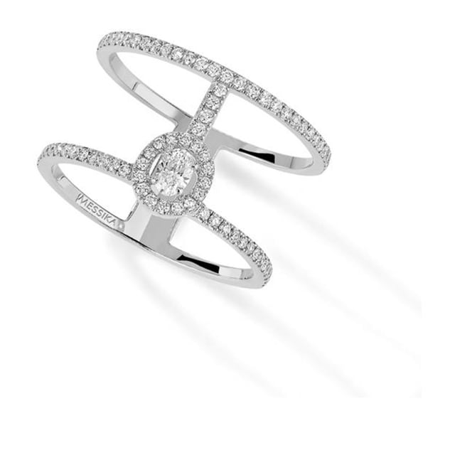 Messika Glam'Azone Two Row Diamond Ring