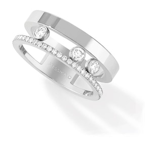 Messika 18ct White Gold Move Romane 0.31cttw Diamond Set Ring