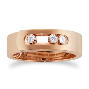 Messika 18ct Rose Gold Move 0.11cttw Diamond Ring