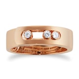 Messika 18ct Rose Gold Move 0.11cttw Diamond Ring