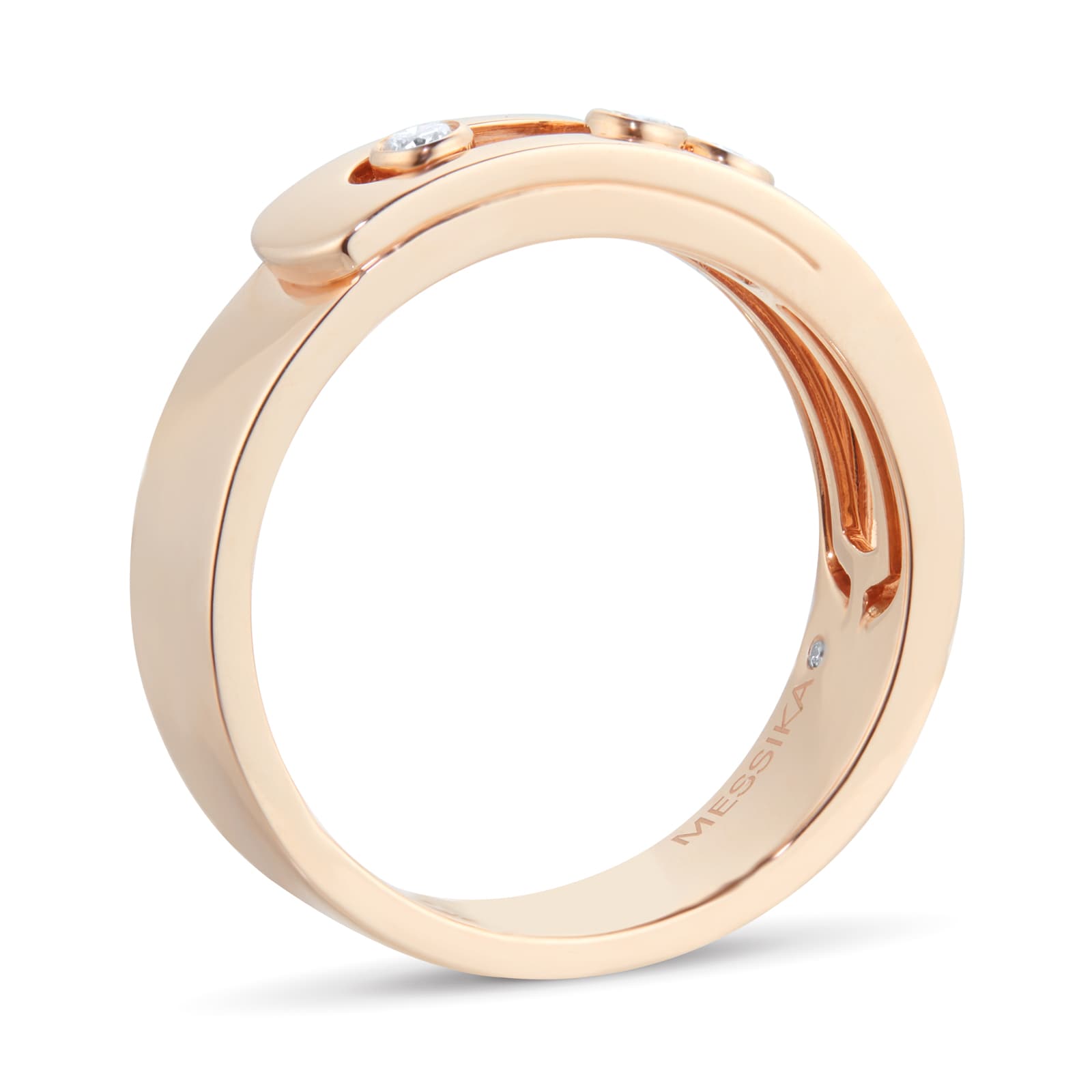 Messika 18ct Rose Gold Move 0.11cttw Diamond Ring Messika 18ct Rose Gold Move 0.11cttw Diamond Ring