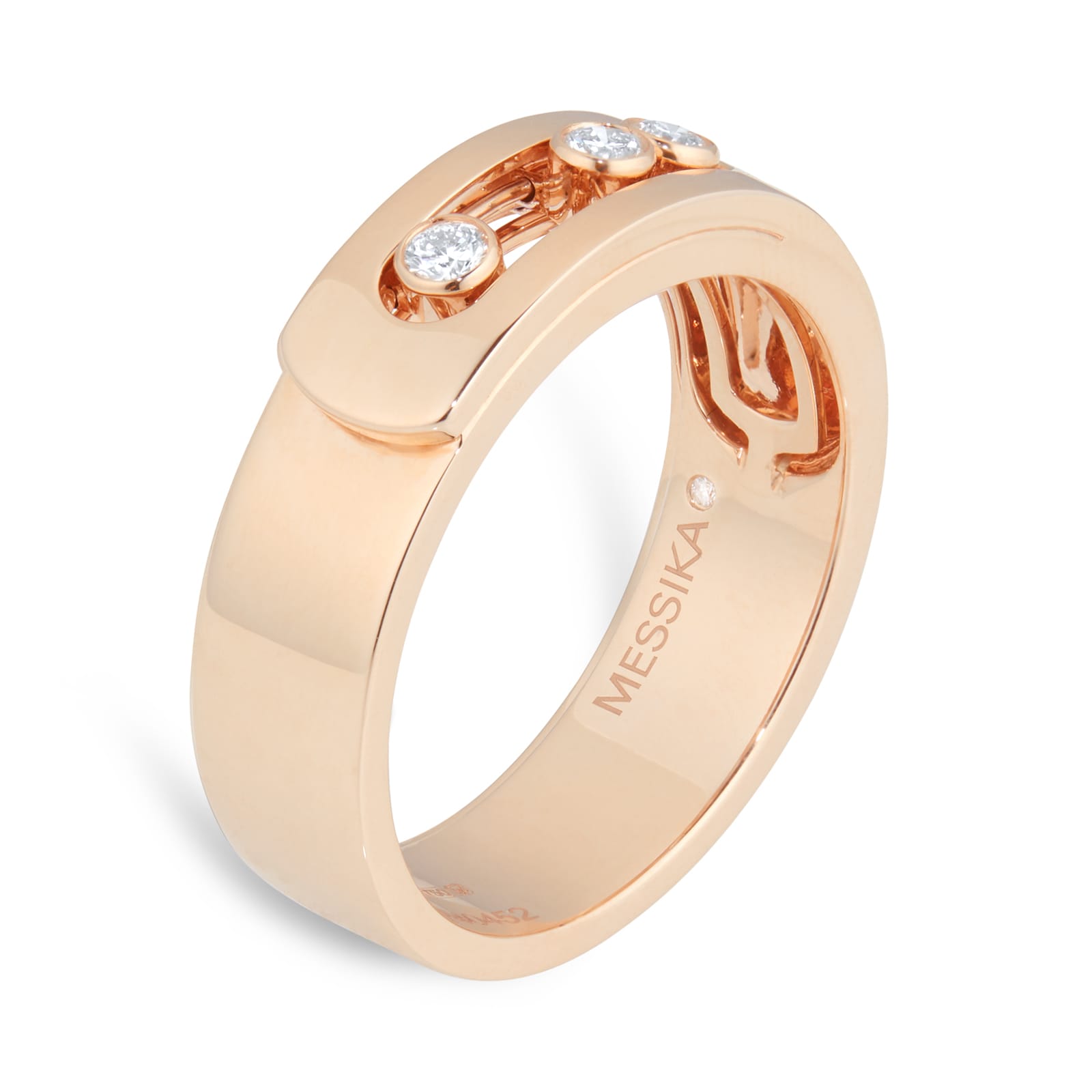 Messika 18ct Rose Gold Move 0.11cttw Diamond Ring Messika 18ct Rose Gold Move 0.11cttw Diamond Ring
