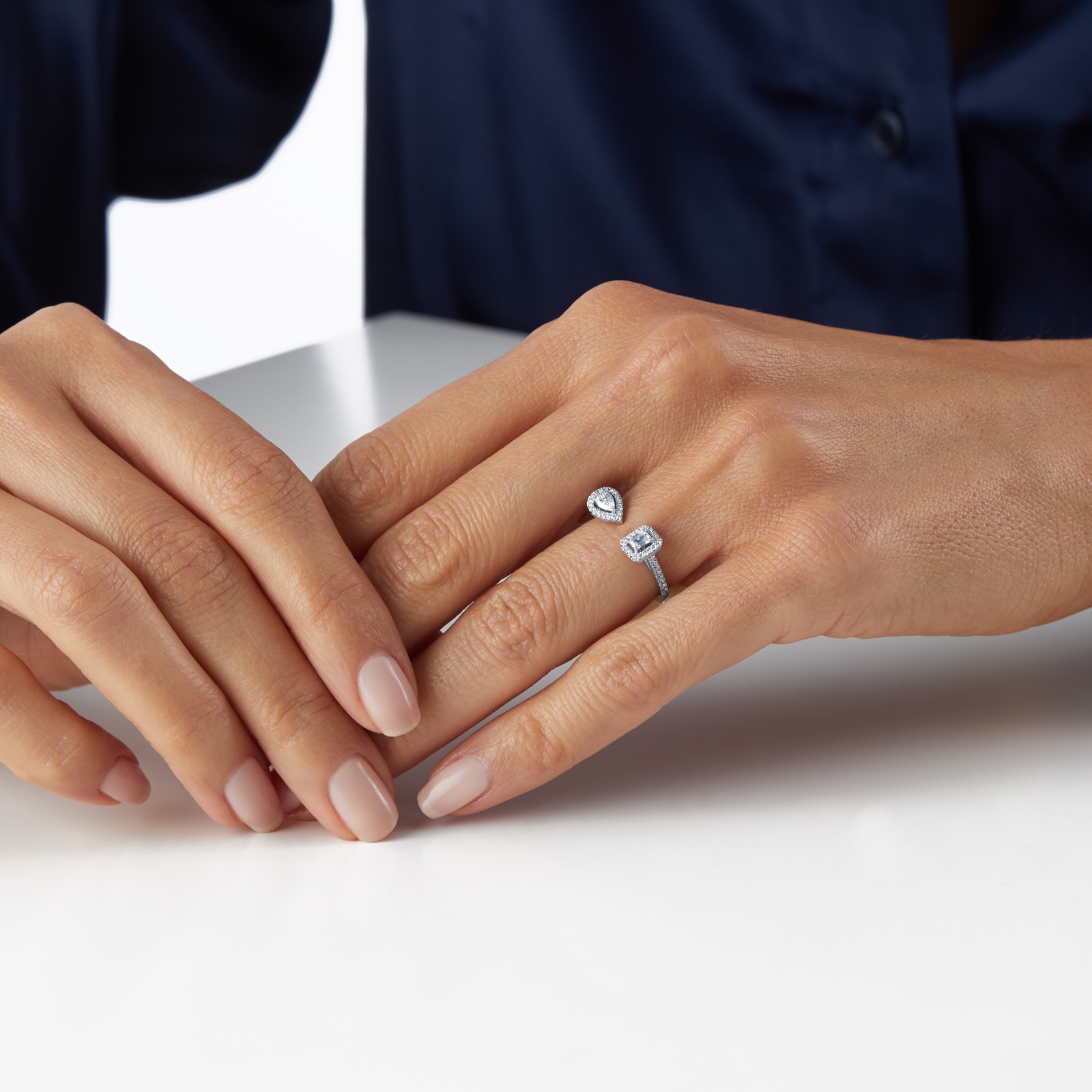 Messika 18ct White Gold My Twin 0.45cttw Diamond Ring Messika 18ct White Gold My Twin 0.45cttw Diamond Ring