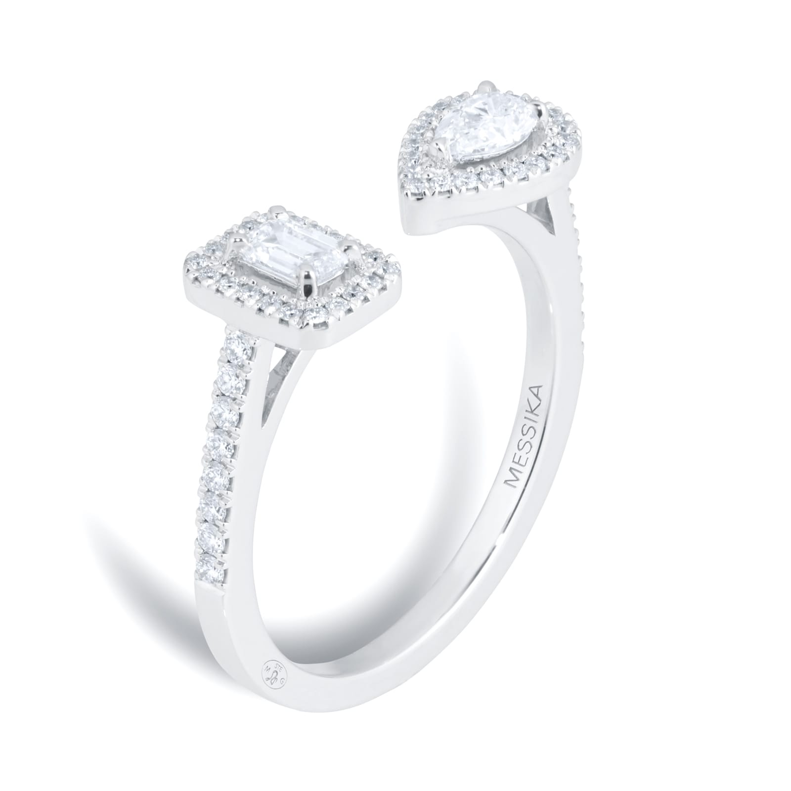 Messika 18ct White Gold My Twin 0.45cttw Diamond Ring Messika 18ct White Gold My Twin 0.45cttw Diamond Ring