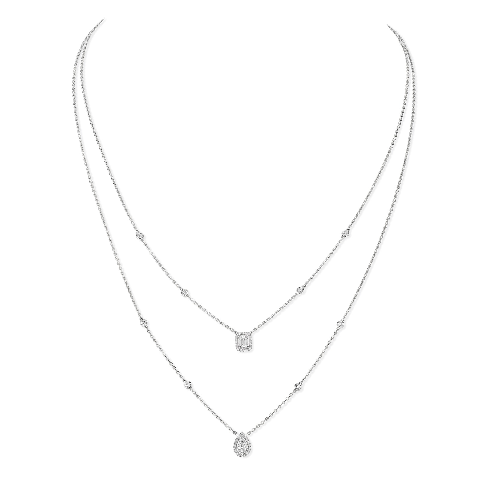 My Twin 2-Row 0.76cttw Diamond Necklace