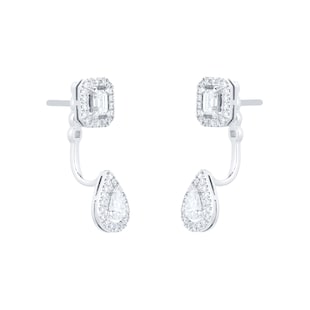 Messika My Twin Diamond Drop 0.86cttw Diamond Earrings