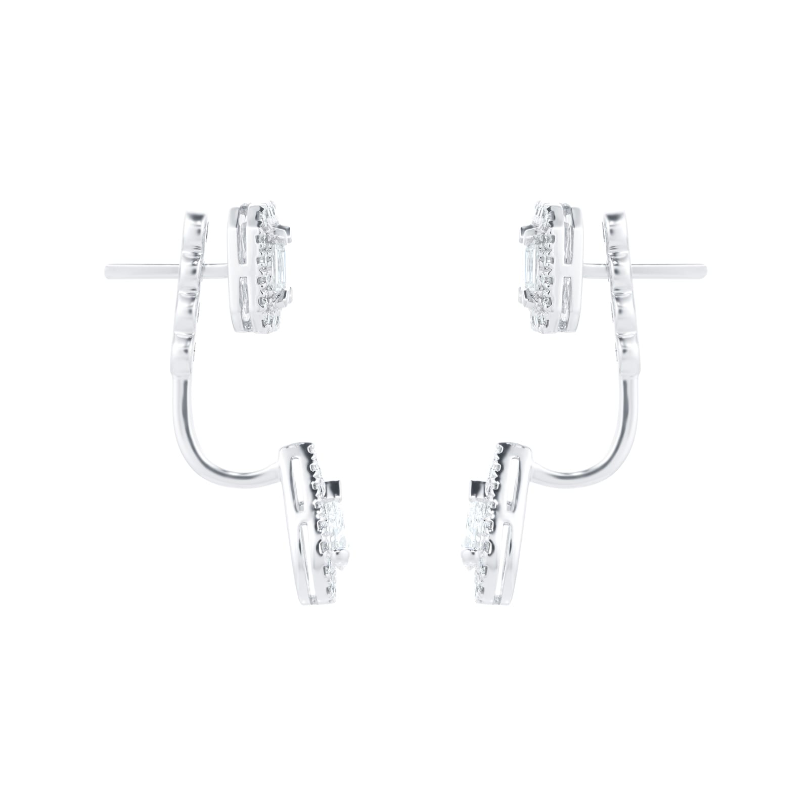 Messika 18k White Gold 0.86cttw Diamond My Twin Diamond Drop Earrings