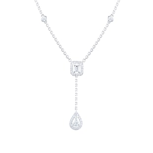 Messika My Twin Tie 0.36cttw Diamond Necklace