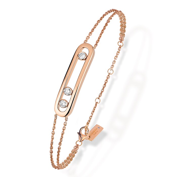 Messika 18k Rose Gold 0.25cttw Diamond Move Classique Bracelet