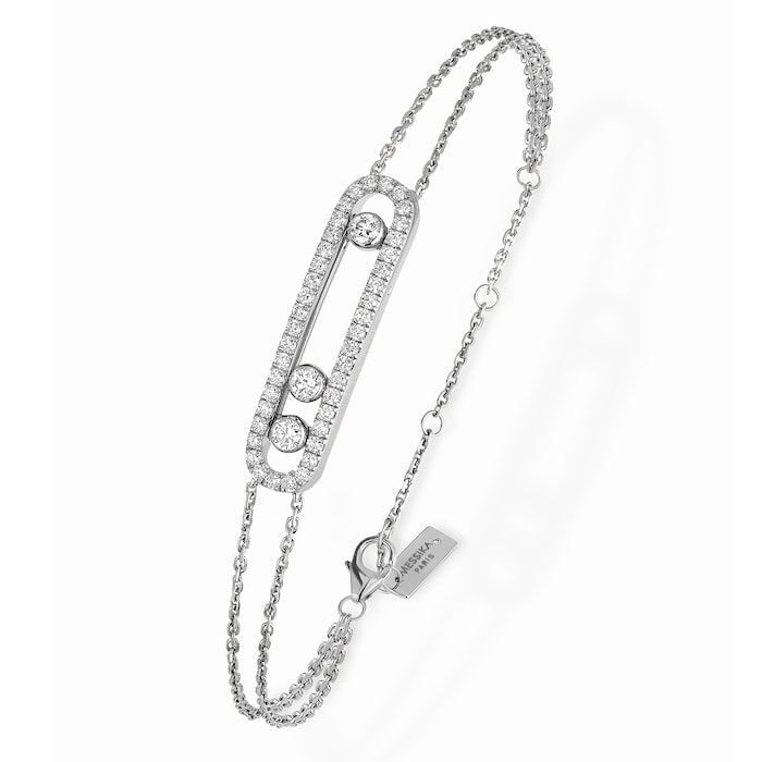 Messika 18k White Gold 0.66cttw Diamond Move Classique Bracelet