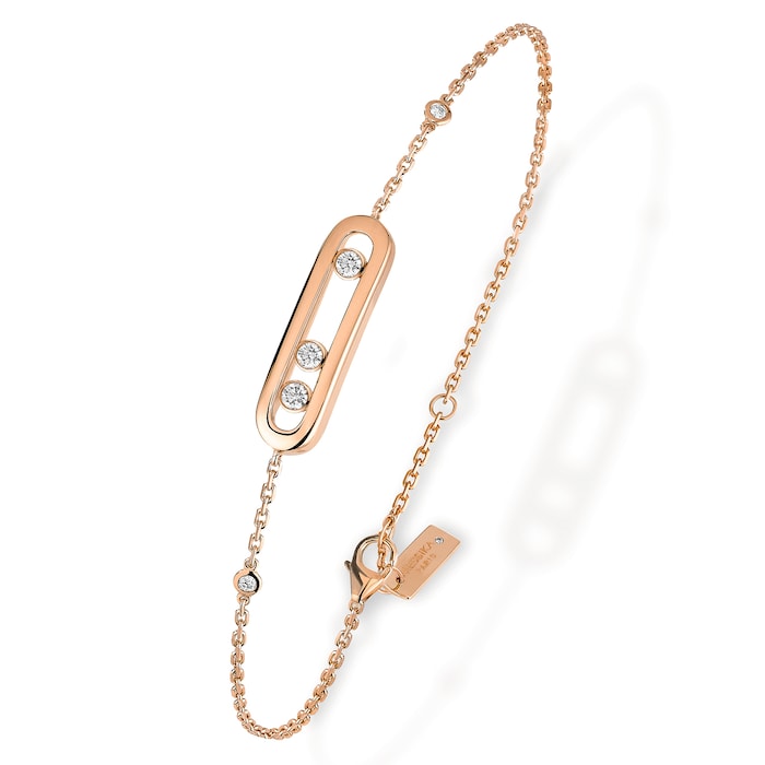 Messika 18k Rose Gold 0.10cttw Diamond Baby Move Bracelet