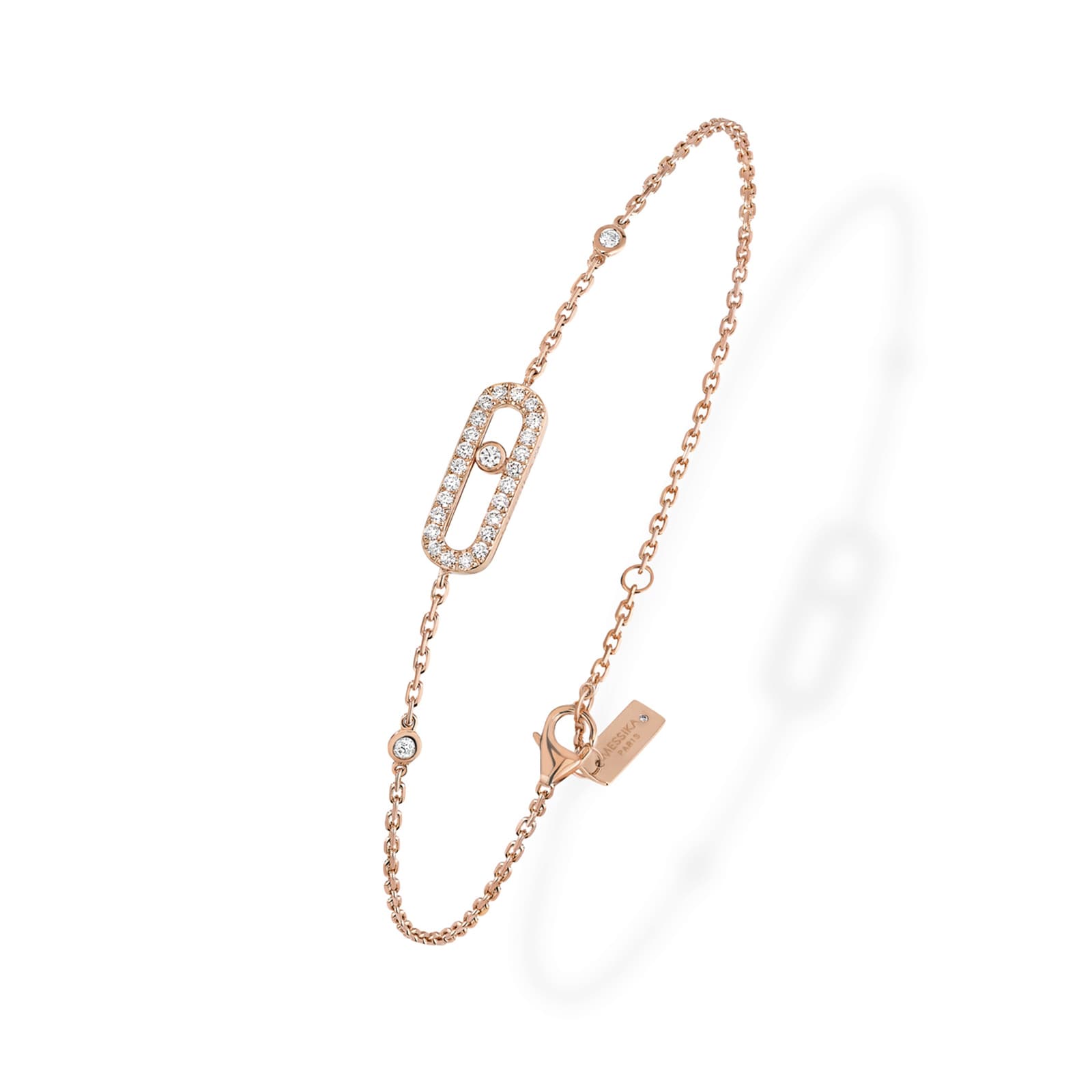 Messika 18k Rose Gold 0.19cttw Diamond Move Uno Bracelet Messika 18k Rose Gold 0.19cttw Diamond Move Uno Bracelet
