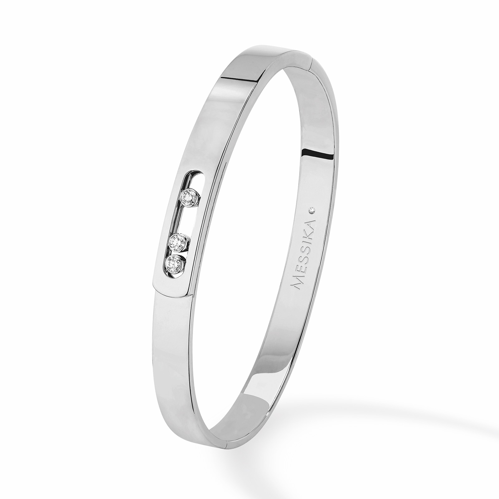 Messika Messika 18ct White Gold 0.15cttw Diamond Move Noa Bangle Messika Messika 18ct White Gold 0.15cttw Diamond Move Noa Bangle