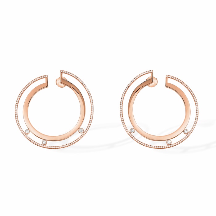 Messika Messika 18ct Rose Gold 0.80cttw Diamond Move Romane Drop Earrings