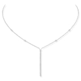 Messika 18k White Gold 0.40cttw Diamond Gatsby Vertical Bar Necklace
