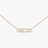 Messika 18k Yellow Gold 0.35cttw Diamond Baby Move Necklace 45cm