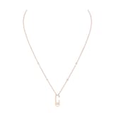 Messika 18k Rose Gold 0.17cttw Diamond Move Addiction Necklace