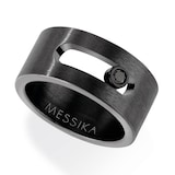 Messika Black Titanium 0.10cttw Diamond Move Ring