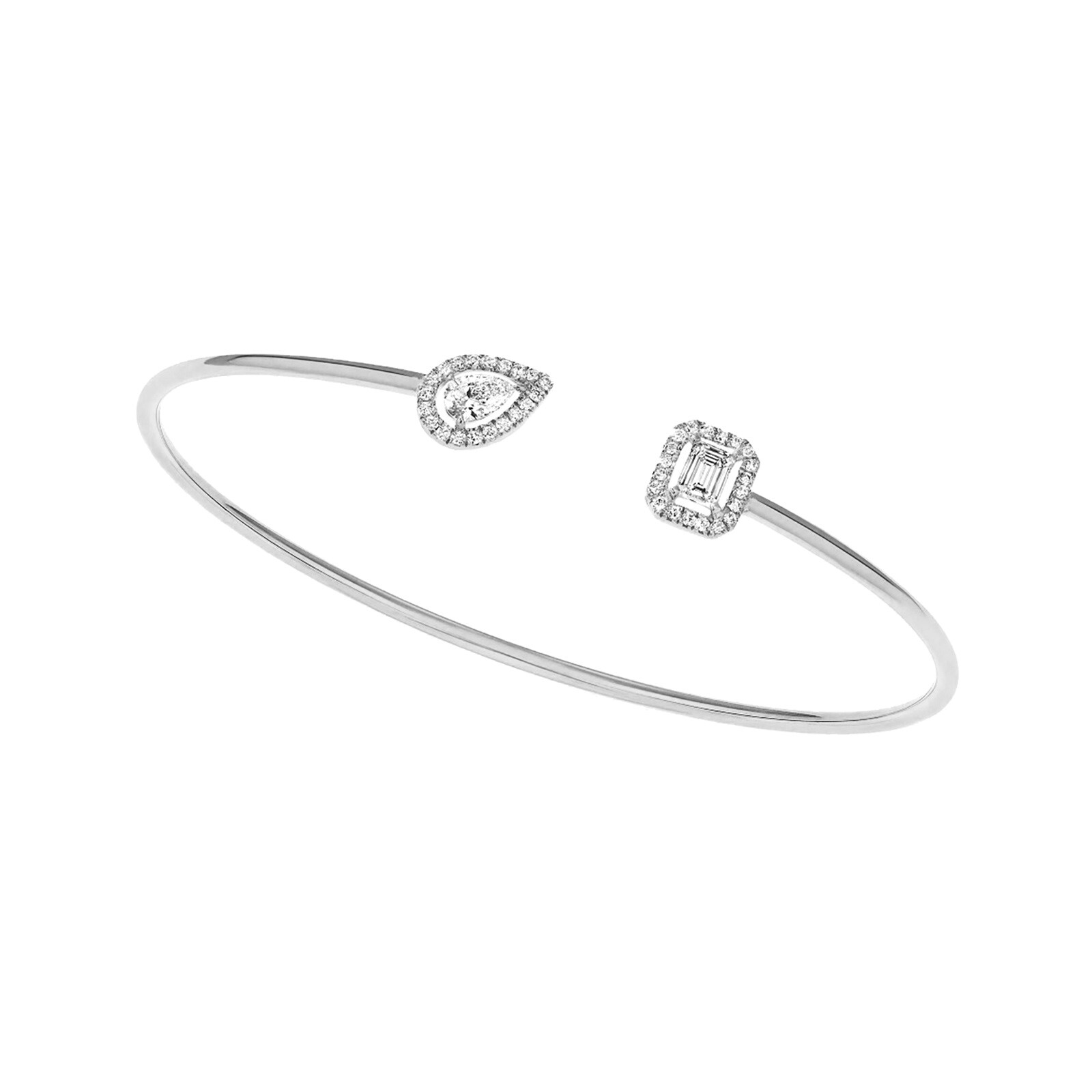 Messika My Twin Toi & Moi Thin Bangle 015ct x2