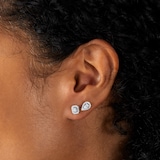 Messika 18ct White Gold My Twin 0.44cttw Diamond Asymmetric Earrings