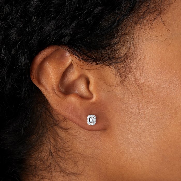 Messika 18ct White Gold My Twin 0.44cttw Diamond Asymmetric Earrings