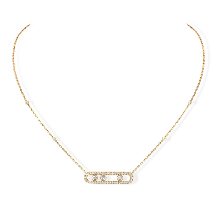 Messika 18k Yellow Gold 0.66cttw Diamond Move Necklace 45cm